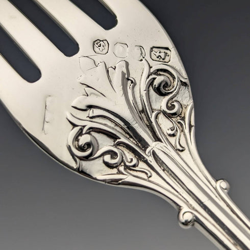 1851 年英國古董純銀洗禮餐具套裝,Foxall and Co 盒裝